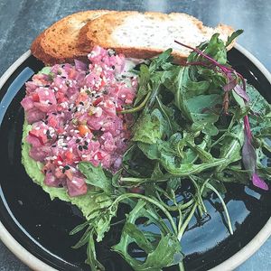 Beat tartare at Don Vegan in Quebec