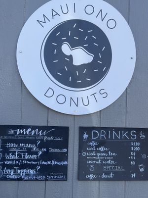Prices  at Maui Ono Donuts in Kihei