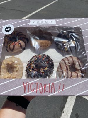 My personalized box! at Maui Ono Donuts in Kihei