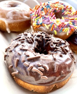 Amazing vegan donuts. They are hot, fresh and made to order. The hours are now 7am-11am and closed Monday & Wednesday (11/27/22)  at Maui Ono Donuts in Kihei