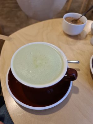 Matcha with oat milk at Erti Kava in Tbilisi