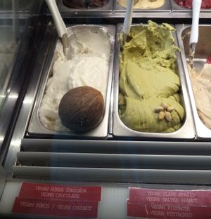 Chocolate and coconut options are great! at Creme de la Creme - Zmrzlinový Salon  in Prague