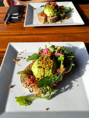 Vegan Avocado Toast at The Breakfast Club - Sloterdijk in Amsterdam