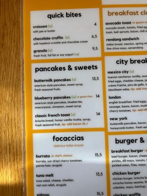 They don’t offer vegan pancakes anymore   at The Breakfast Club - Sloterdijk in Amsterdam