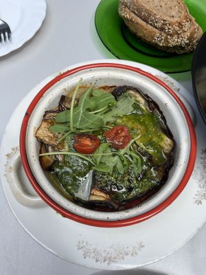 parmigiana de berenjena  at La Figa Ta Tia in Burgos