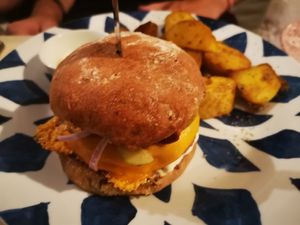 Burger at Pernera in Patmos