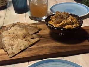 Hummous  at Pernera in Patmos