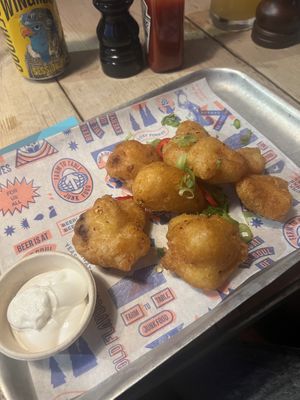 Beer Battered Cauliflower Wings (Regular size – Dragon spice with vegan mayo)  at BrewDog in East London