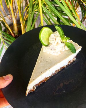 Vegan Gluten Free raw keylime pie at The BNKR - Maybe closed in Kalpitiya