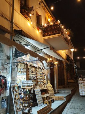 From the outside (upstairs) at Odaja in Gjirokaster