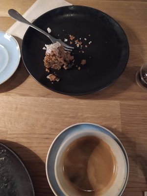 Delicious cake. No vegan option though. at Vevay Kitchen in Frankfurt