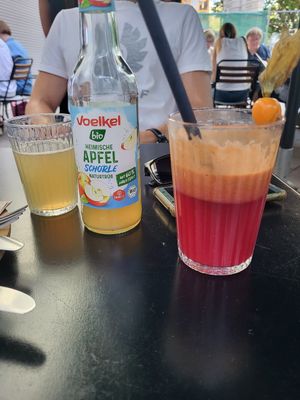 Ginger-beetroot-juice at Vevay Kitchen in Frankfurt