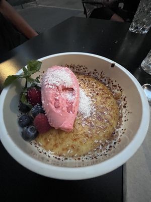 Coconut creme brule - awesome!!! Loved the ice cream too. All vegan   at Vevay Kitchen in Frankfurt