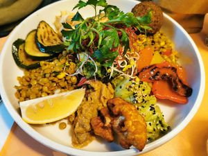 Veggies at Vevay Kitchen in Frankfurt