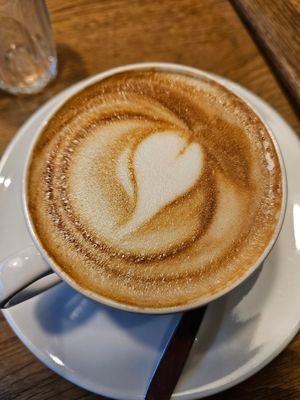 Oat Cappuccino #Veganuary at Vevay Kitchen in Frankfurt