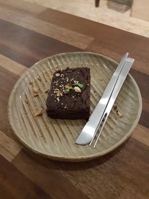 vegan brownie at Jiāng Shān Yì Gǎi Suǒ in Hsinchu