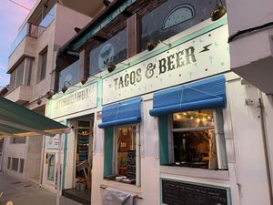 Exterior at dusk at Ay Chihuahua in Torre De La Horadada