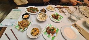 All vegan options at Dorshi in Bridport