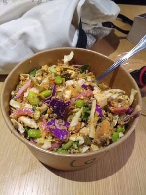 Wegan salad, added edamame at Wedo in Copenhagen