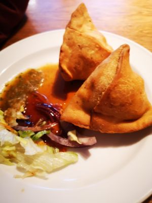 Samosas at Badshah in Hamburg