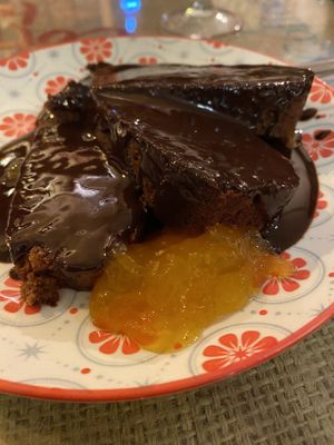 Chocolate cake  at Barrio Sur in Zaragoza