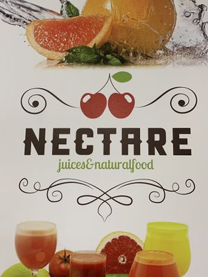 Name of the juice bar & natural food at Nectare 2 in Bologna