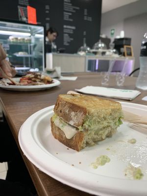 Grilled cheese with avocado! Yummy!! at Em. Vegan Sweets & Salty - Delivery Only in Lima