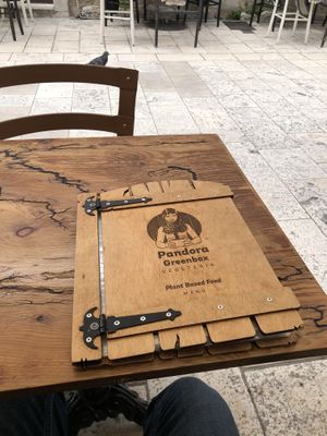 Menu  at Pandora Greenbox in Split
