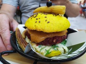 Burger at Pandora Greenbox in Split