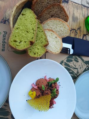 Bean paté at Pandora Greenbox in Split