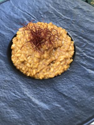 Jalous of my husbands risotto  at Pandora Greenbox in Split