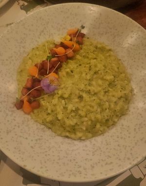 Risotto con tempeh at Pandora Greenbox in Split