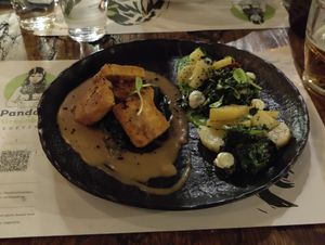 Glazed tofu at Pandora Greenbox in Split