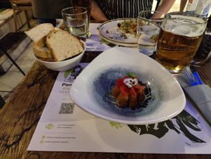 Pate and hummus at Pandora Greenbox in Split