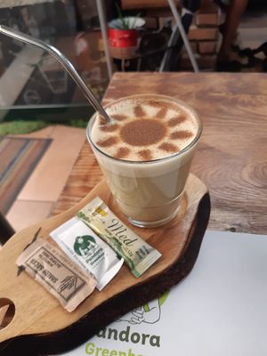 Golden milk at Pandora Greenbox in Split