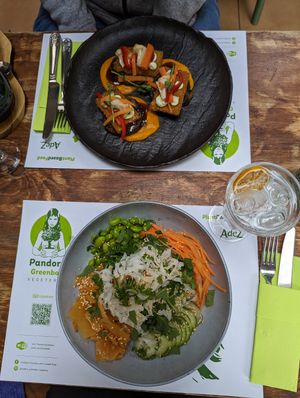 Main course at Pandora Greenbox in Split