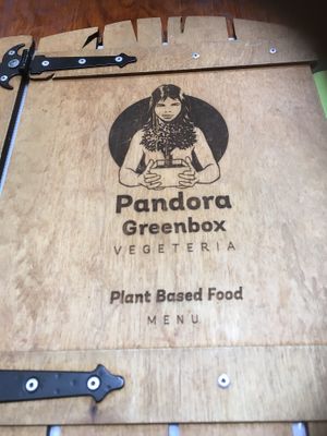 Menu at Pandora Greenbox in Split