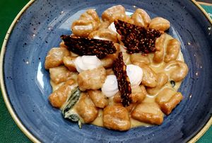 Sweet potato gnocchi at Pandora Greenbox in Split