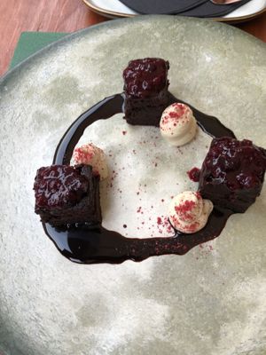 Chocolate brownie   at Pandora Greenbox in Split