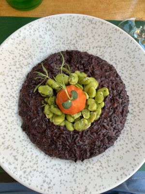 Black rice risotto    at Pandora Greenbox in Split