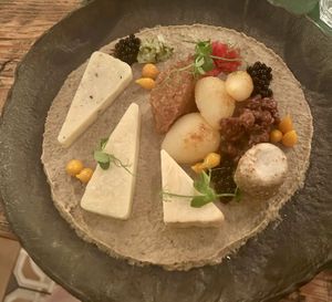 Cheese plate   at Pandora Greenbox in Split