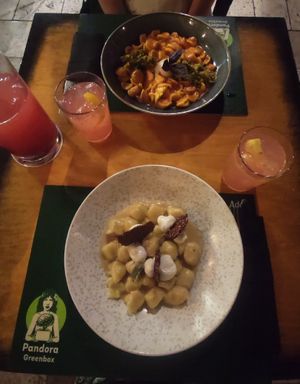 Strawberry lemonade, Gnocchi and Pasta at Pandora Greenbox in Split