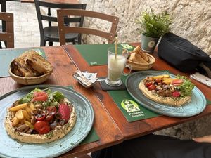 Lunch outsidee  at Pandora Greenbox in Split