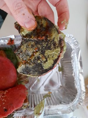 Burnt burger buns!! Disgusting... at Pandora Greenbox in Split