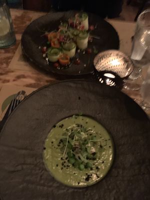 Pea soup at Pandora Greenbox in Split