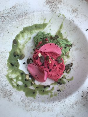 Hummus plate  at Pandora Greenbox in Split