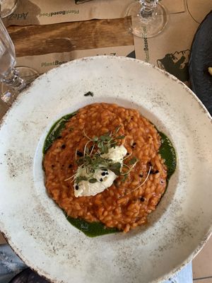 Tomato risotto  at Pandora Greenbox in Split