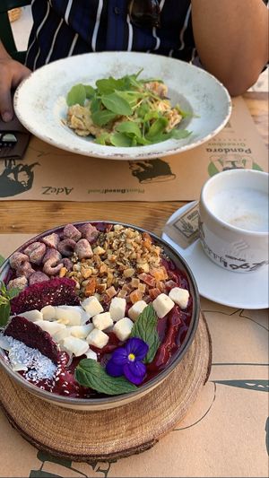 Vegan açai bowls  at Pandora Greenbox in Split
