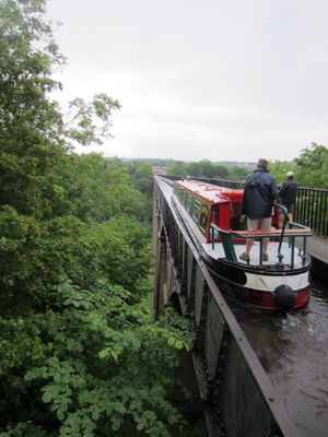 The spectacular aqua-duct on walking distance at The Aqueduct Inn in Llangollen
