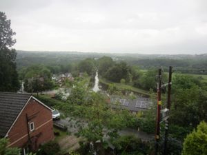 View from the inn at The Aqueduct Inn in Llangollen
